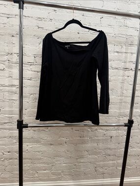 torrid Black Off-Shoulder Long Sleeve Top